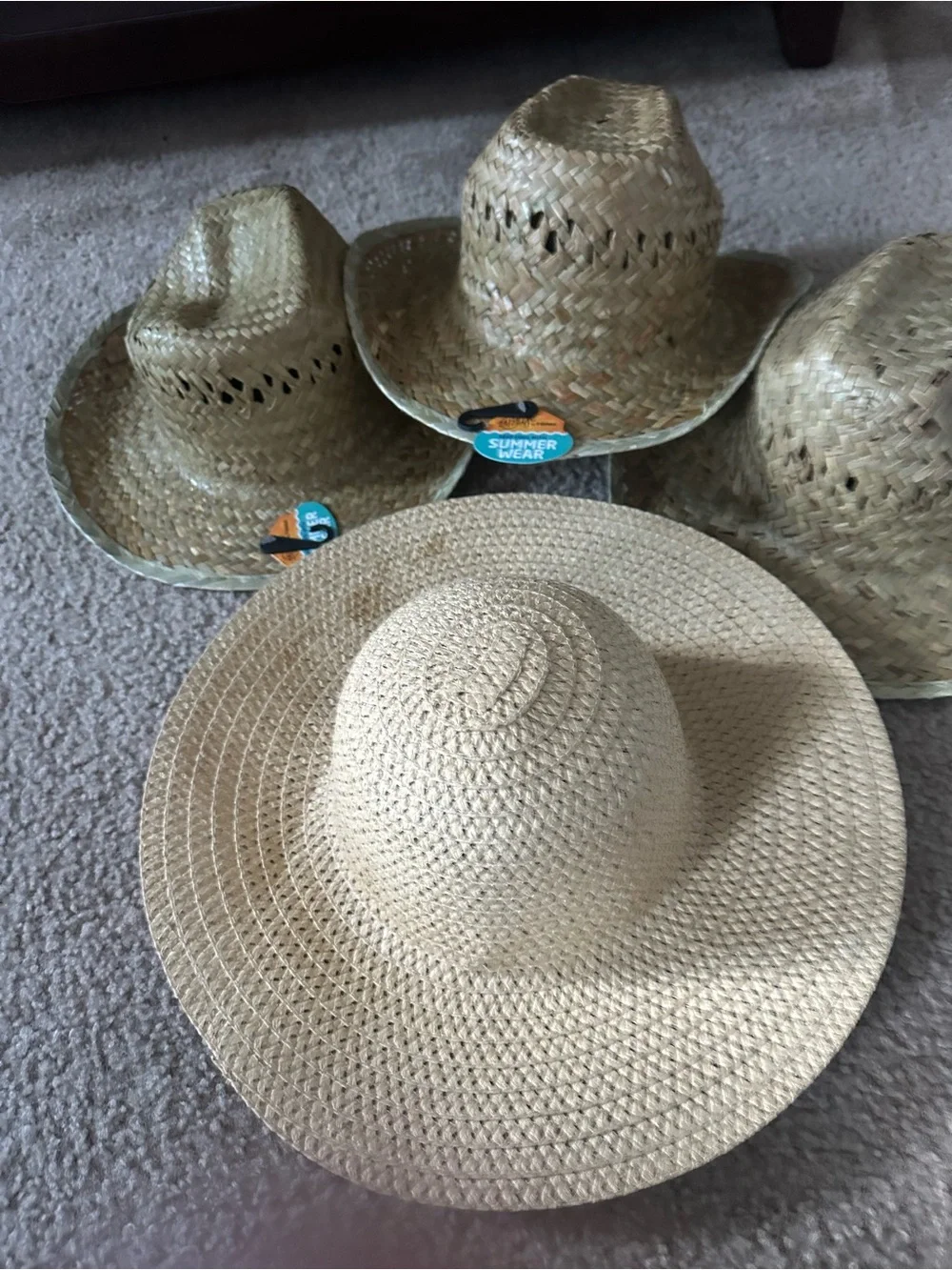 Straw Cowboy Hat - Natural Straw